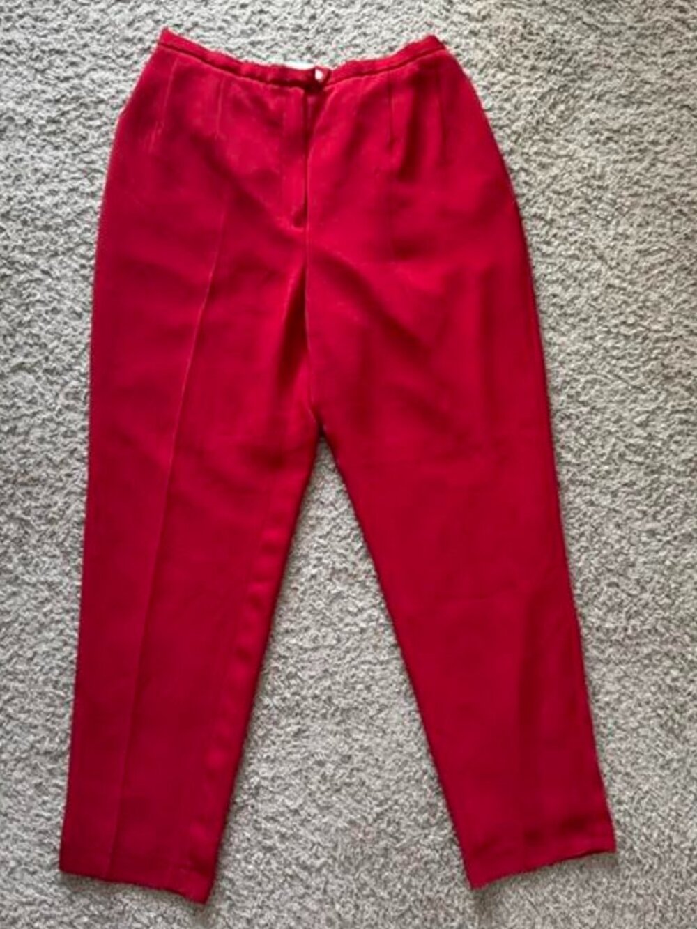 Vintage Harvé Benard Women’s Red Dress Trousers Petite 12P Tailored Pants